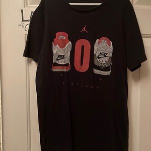 Nike air, Jordan shirts, red and black